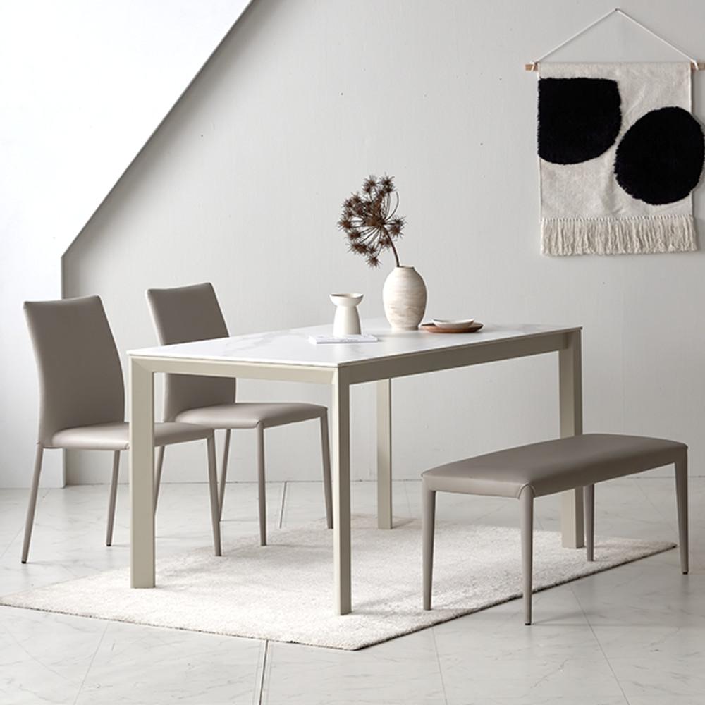 바이더하임 프랑코 에스 12T 통 세라믹(포세린) 테이블 4인용 1400 마블화이트 식탁 A