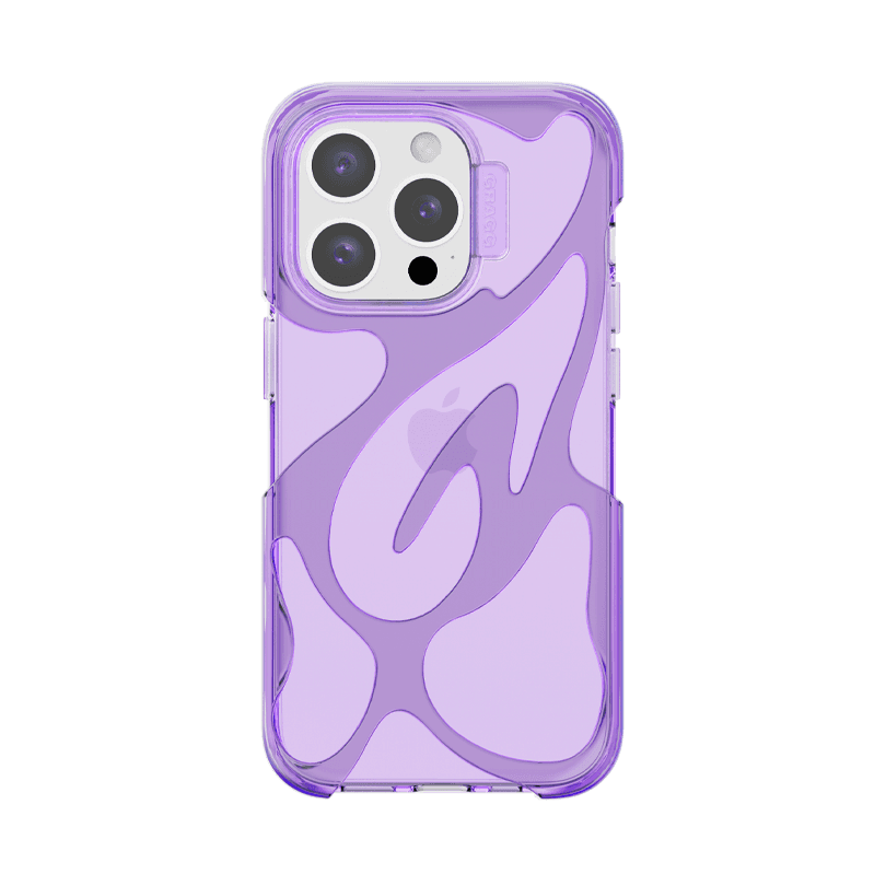 WEB LAYERS CASE - CLEAR PURPLE