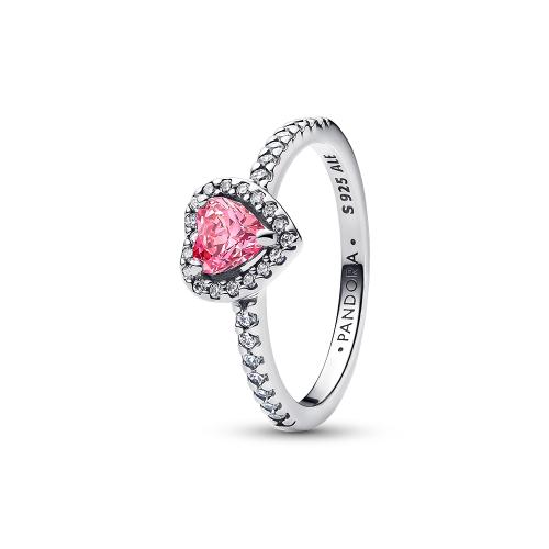 엘리베이티드 핑크 하트 링 198421C03