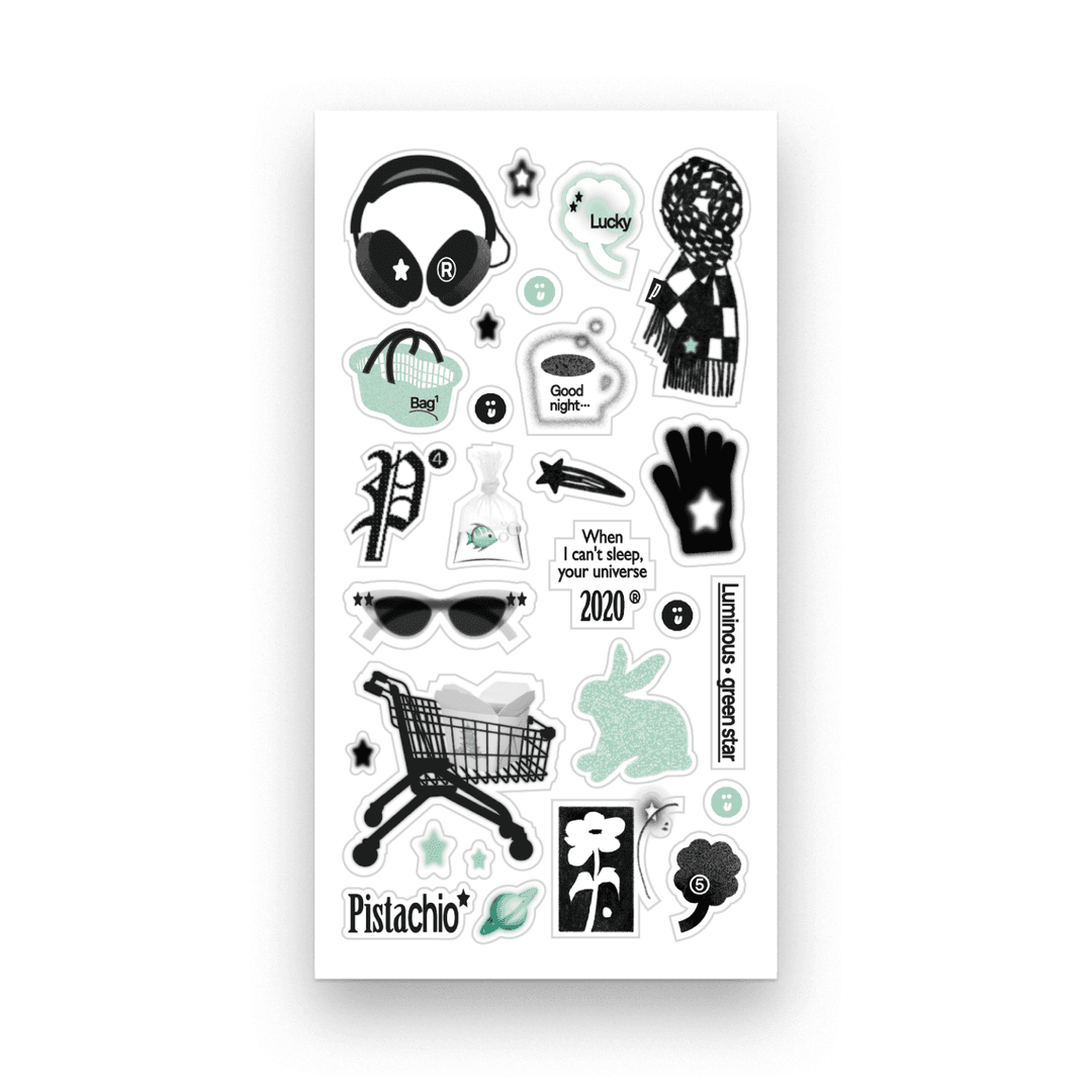 Tags #Pistachio sticker