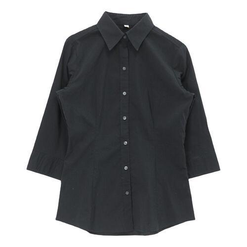 UNIQLO 유니클로 코튼 혼방 블랙 7부소매 셔츠 M (가슴단면 40cm)