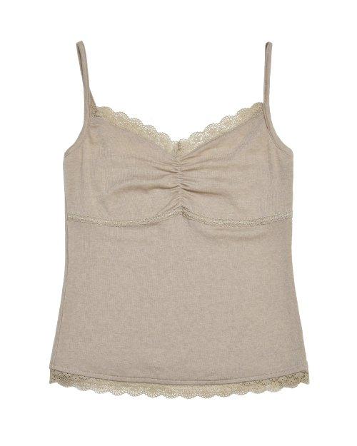레이스 울 탱크탑 (베이지)
