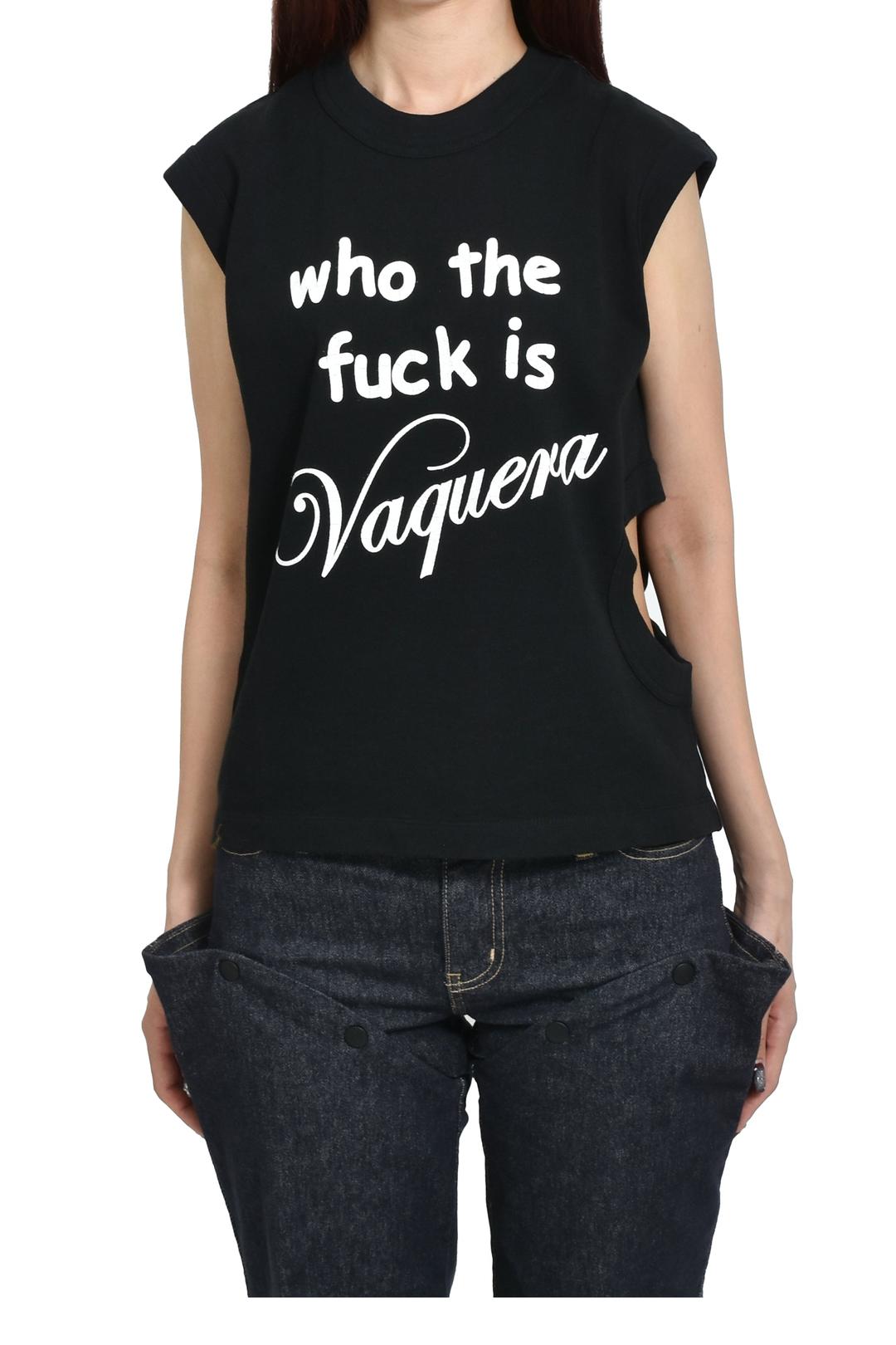 WHO TF TWISTED T SHIRT KNIT / BLK