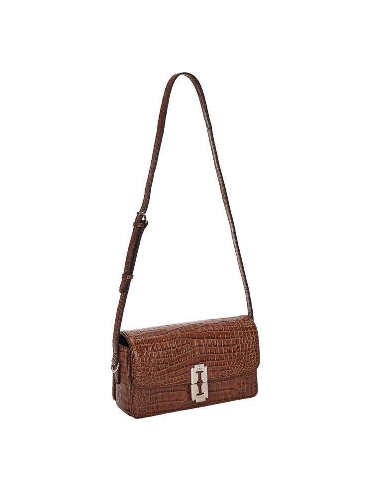 [vunque]Occam Droit Shoulder Piccolo Croco (오캄 디롯트 숄더 피콜로) Burn Brown_VQB41SH2231