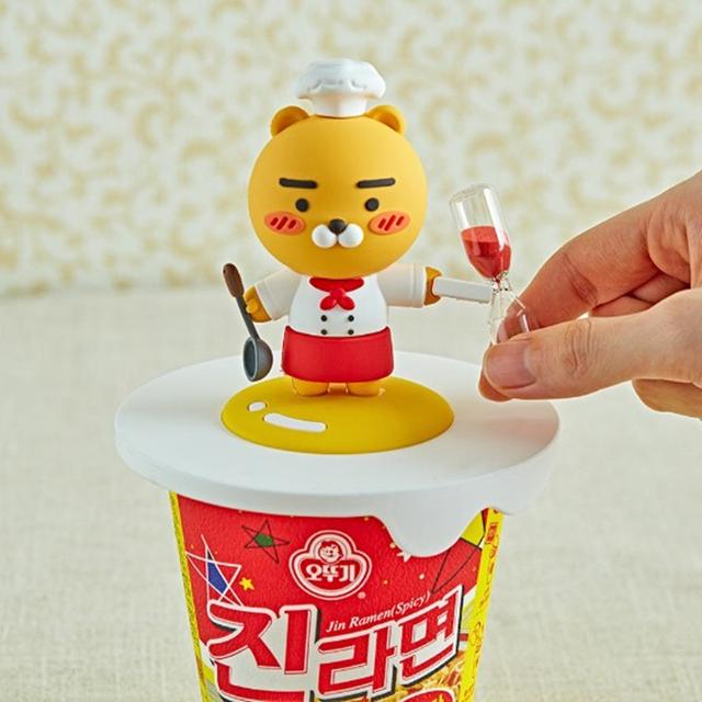 [당일발송] 카카오프렌즈 진라면 라이언 피규어 컵라면 타이머