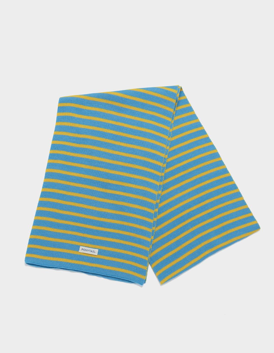 Sempé Knit Scarf (Chelsea Blue & Yellow)