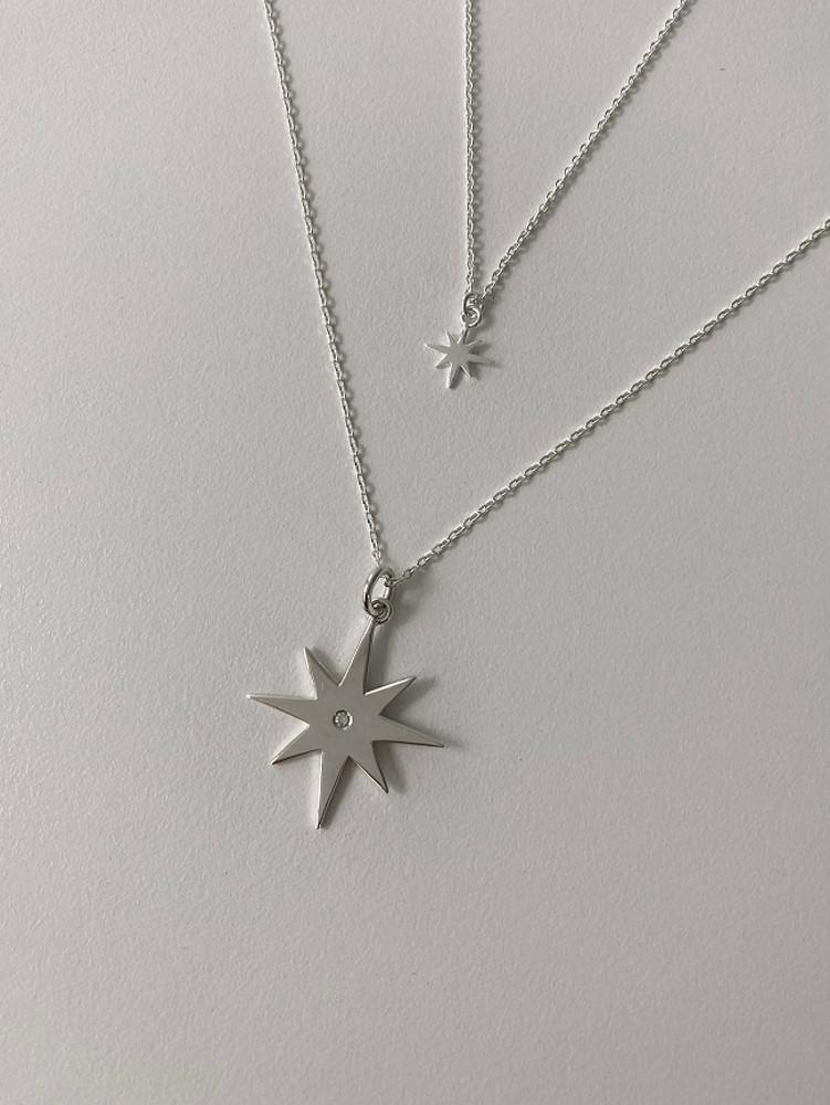 [925silver/2size] 스파크 실버 목걸이
