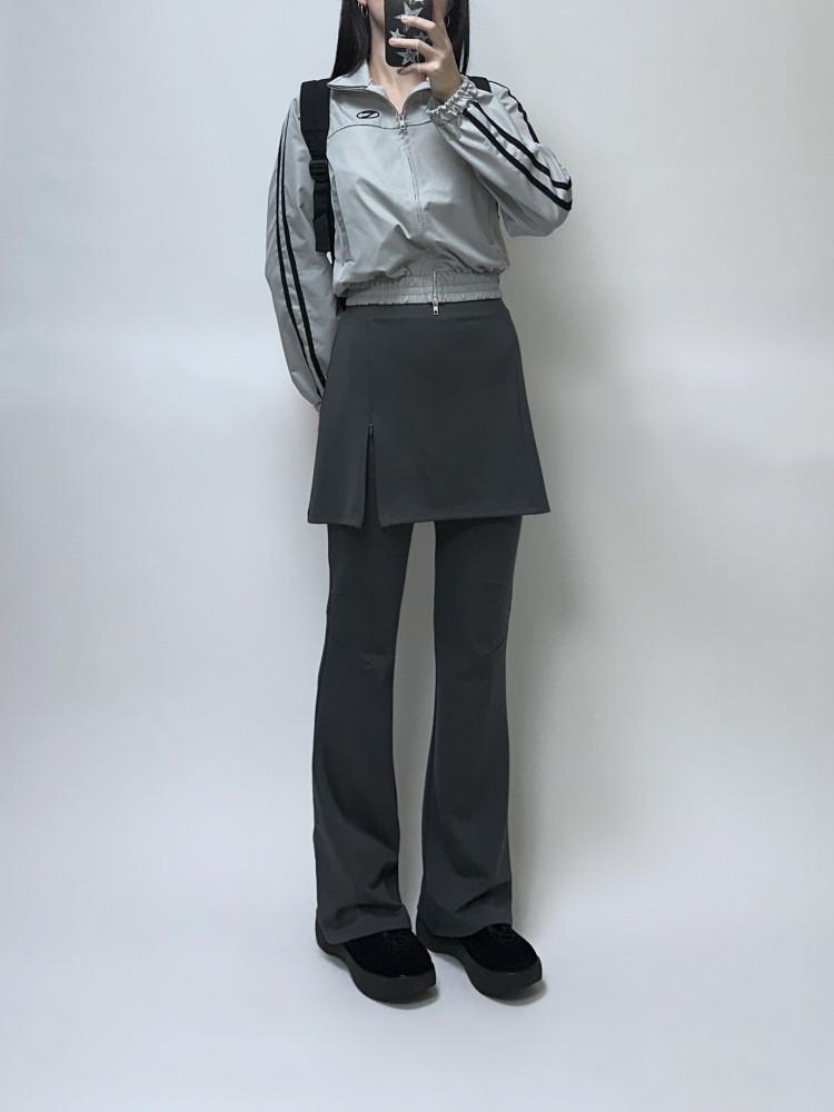 레이어드 스커트 팬츠
