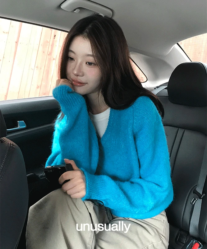 [가을신상🍂] 언유즈얼리 쿼트 코튼 브이넥 니트 (5color) 레이어드/v넥니트/여리핏/루즈핏니트/오버핏니트/여리핏