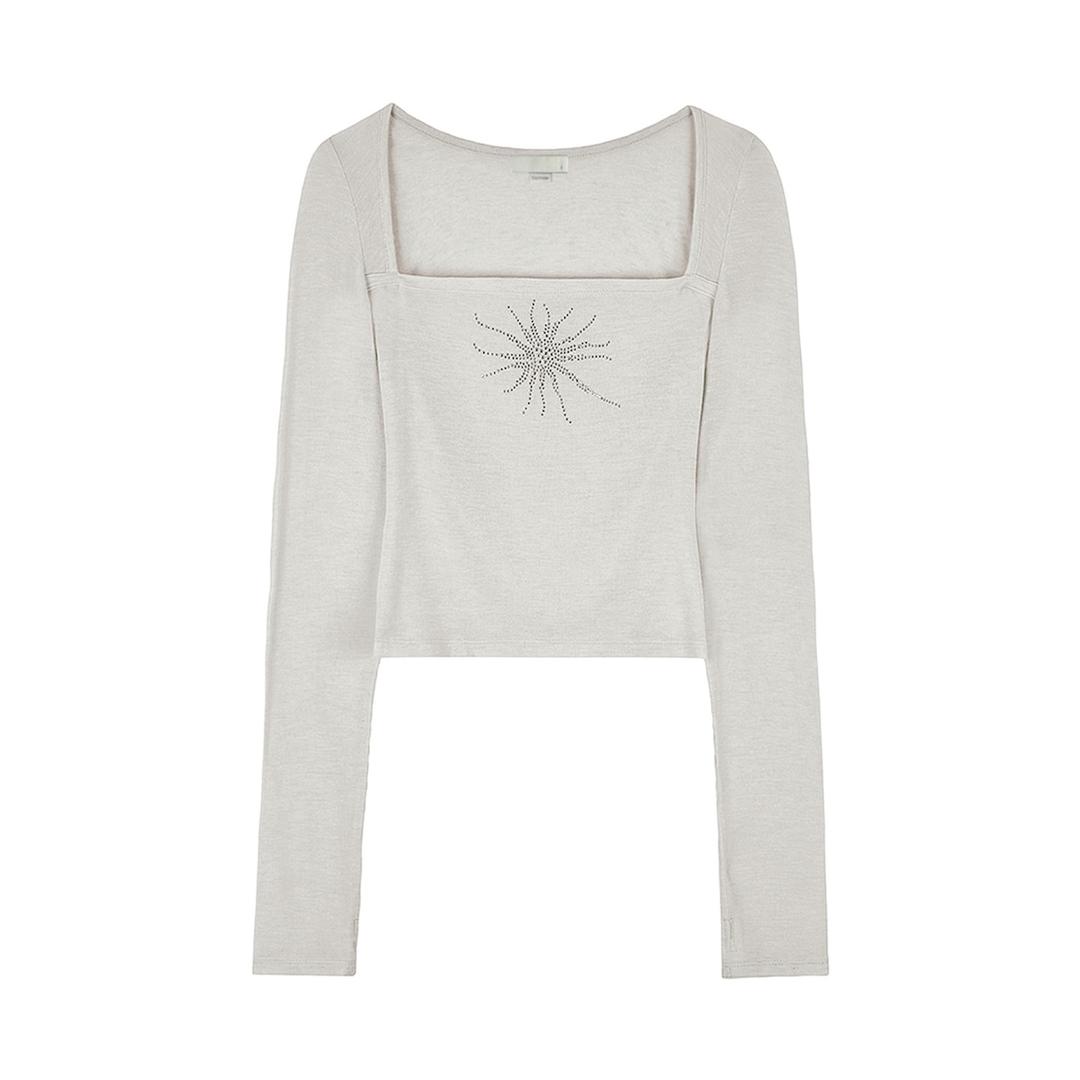 【bonnae】Hotfix finger hole top Skin | MINERAL powered by BASE