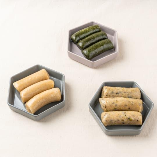 [마음이가] 현미 가래떡 3종 500g(귀리/서리태/쑥)