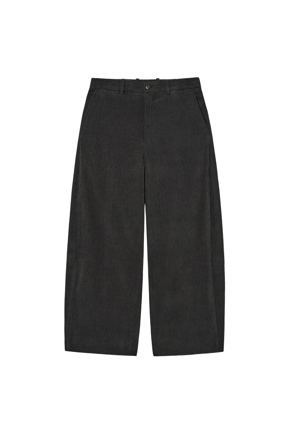 Wide Curve Trousers Bumpuroy Charcoal