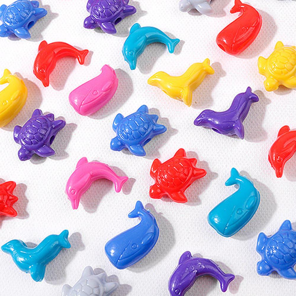 [6422-02]아크릴통과형 바다동물 멀티랜덤 ,10개