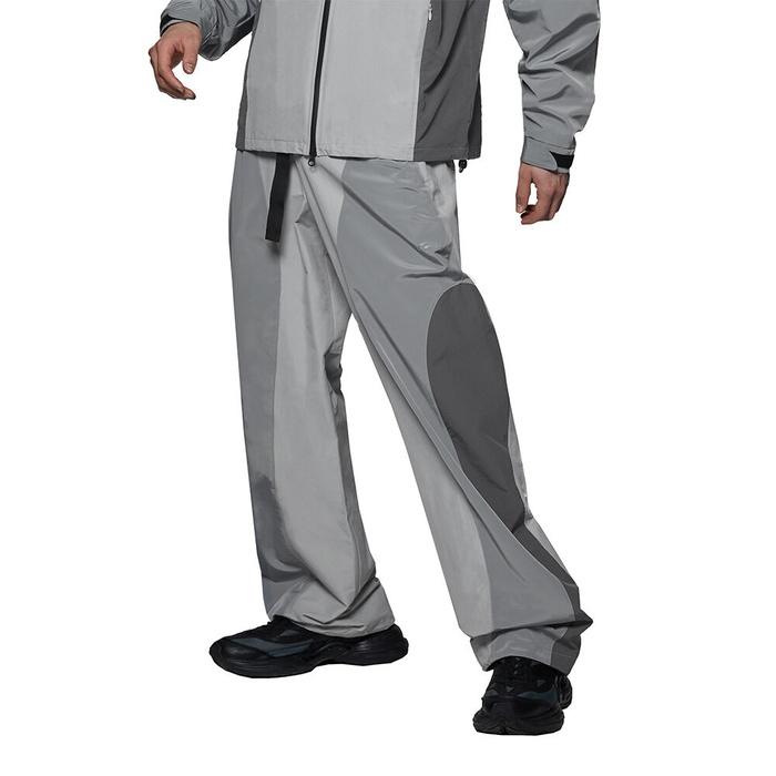 THREE COLOURWAY SLIT BELT PANTS - LIGHT GRAY