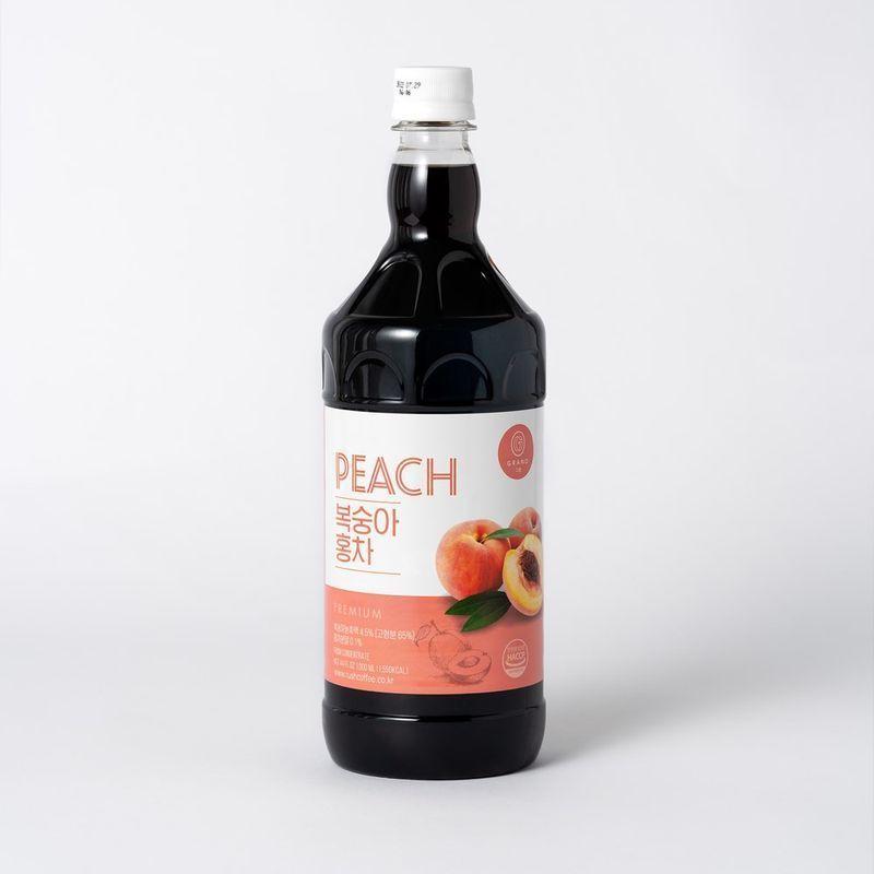러쉬커피 복숭아아이스티 1L 농축원액