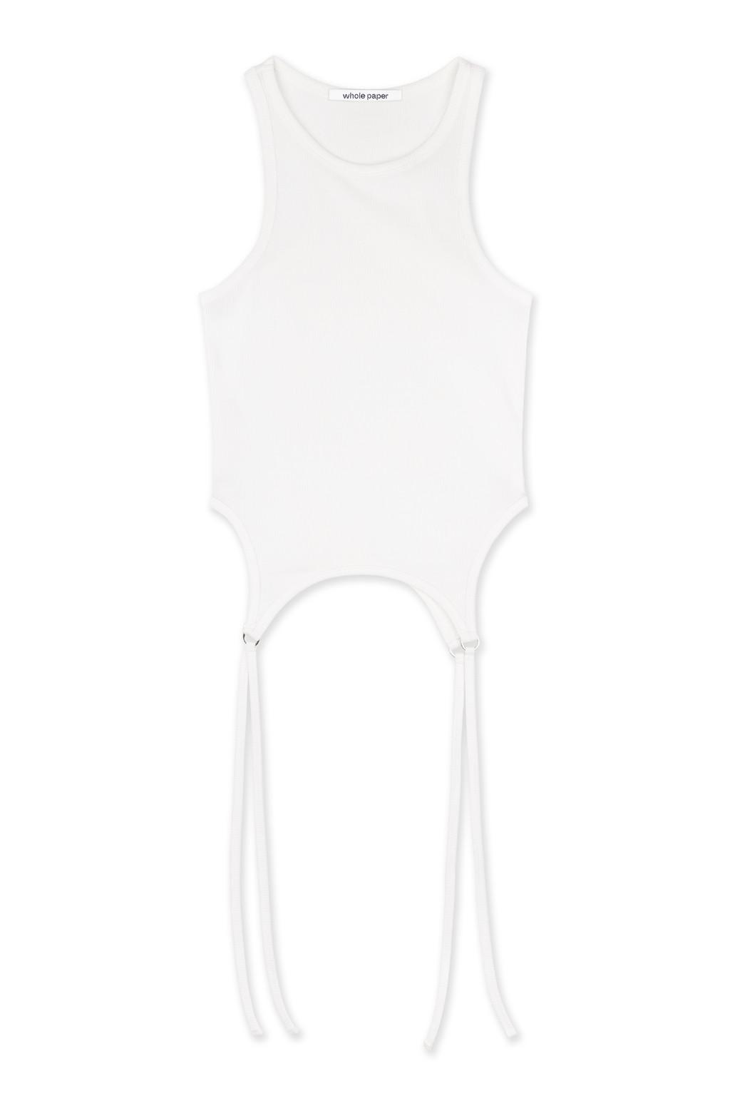 D링 투웨이 탱크 탑 (화이트)