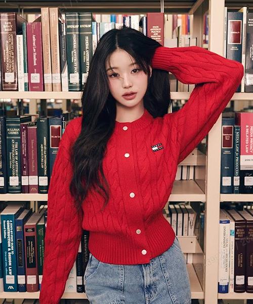 케이블 배지 가디건 (T32F6KCD10TWT2XNL)