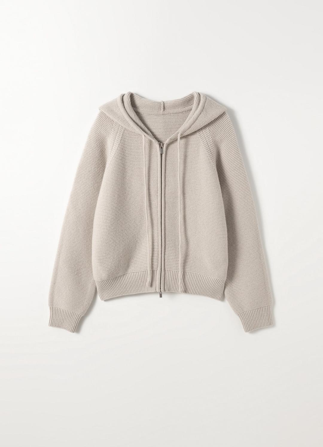 2ND Liane Hoodie Knit(Grey Beige)