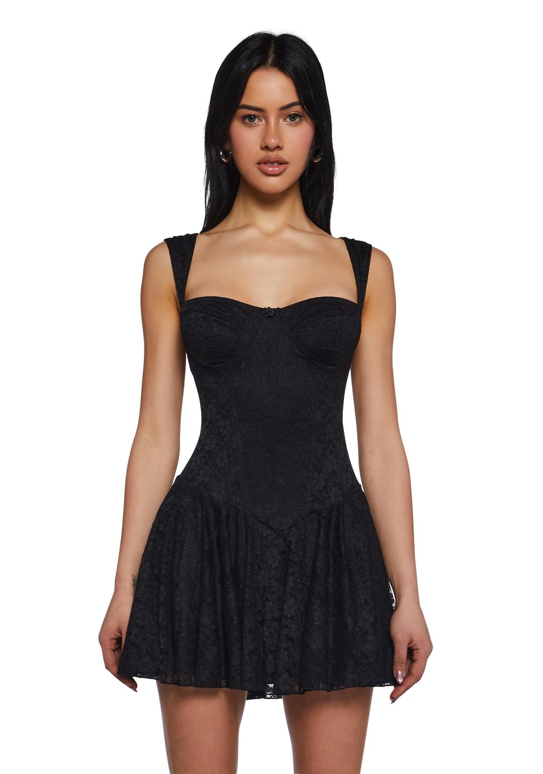 Perfect Date Mini Dress - Black - BLACK / XX-Small