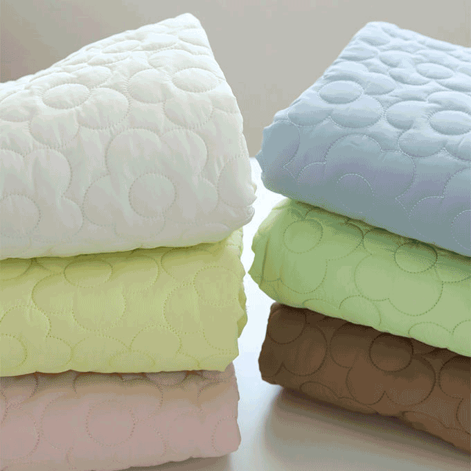 대폭 3온스 플라워 누빔 원단 6컬러