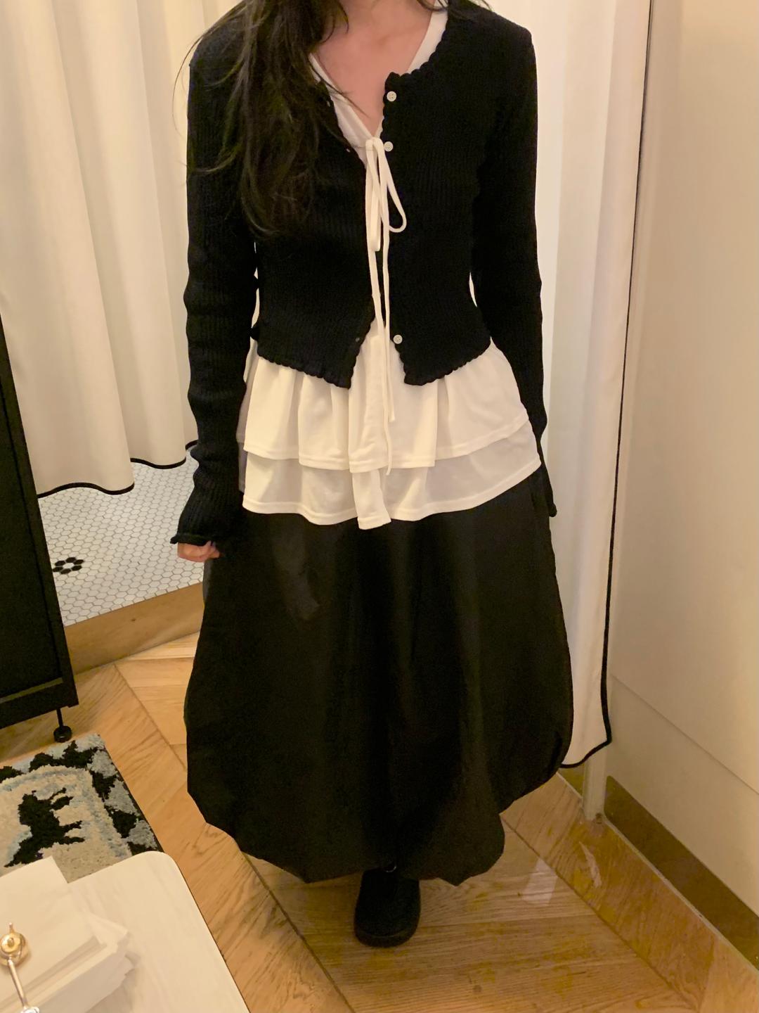 mori padded skirt (2 colors)