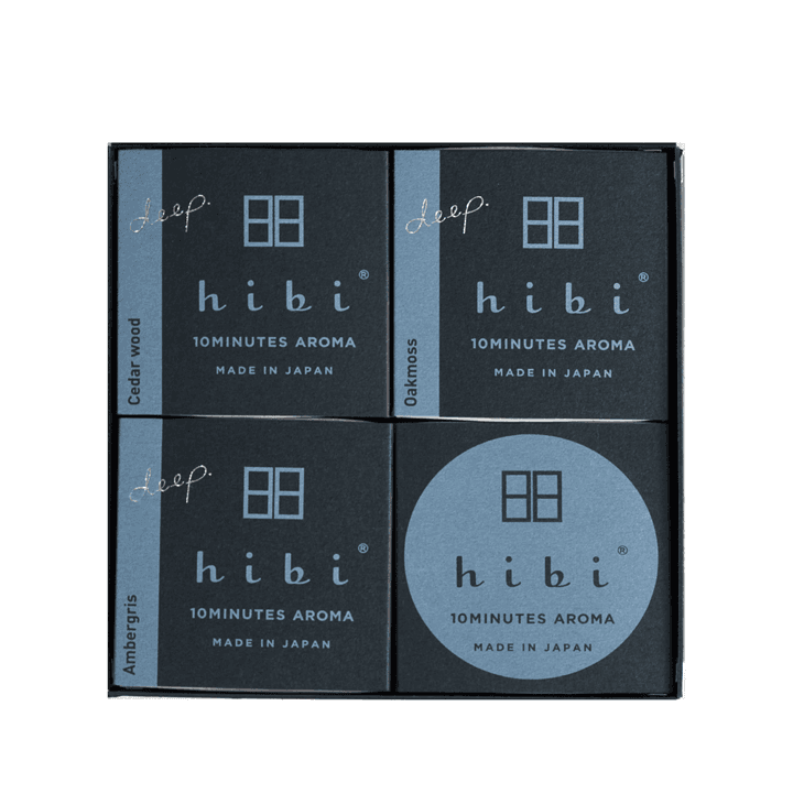 히비 ( hibi ) 일본 아로마 인센스 딥시리즈 기프트 세트 / 성냥 인센스 HIBI 10MINUTES AROMA DEEP GIFT SET