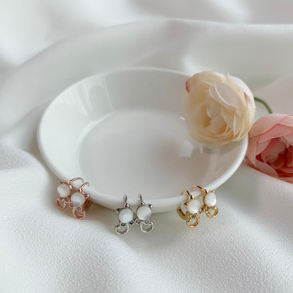 르쉐르슈 유기견 유기묘 기부 후원 원터치 고양이 귀걸이