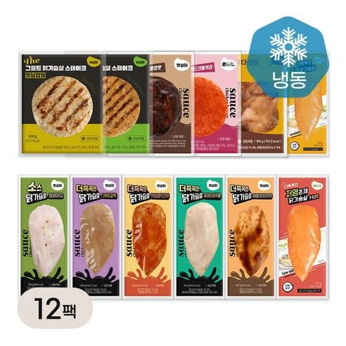 햇살닭 더촉촉한 소스 닭가슴살 외 12종 12팩(각 1팩씩) / 혼합구성