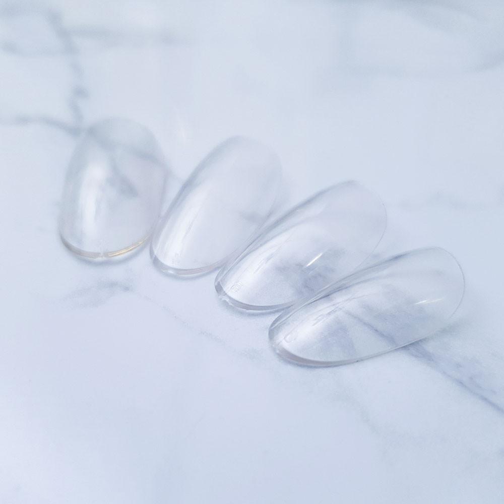 50개입 네일아트 리필팁 숏오벌 투명 젤네일재료