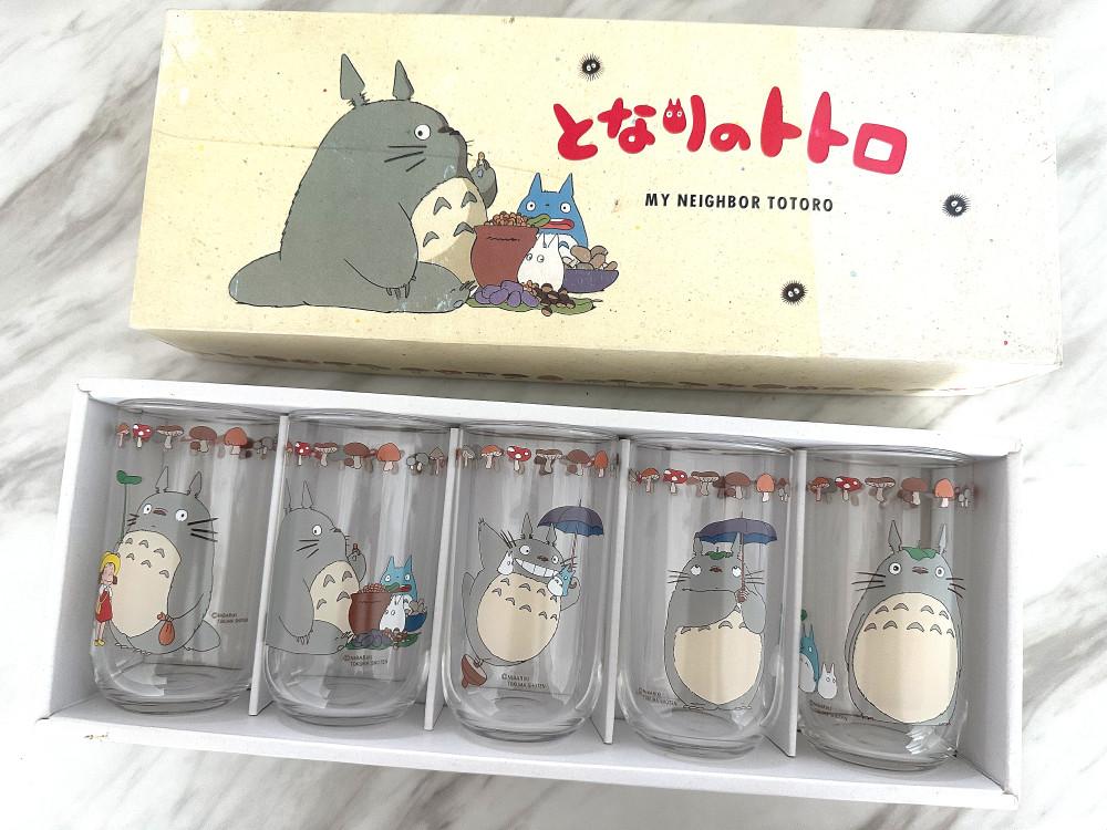 노리다케 토토로 유리컵 유리글라스 파르페컵 5P