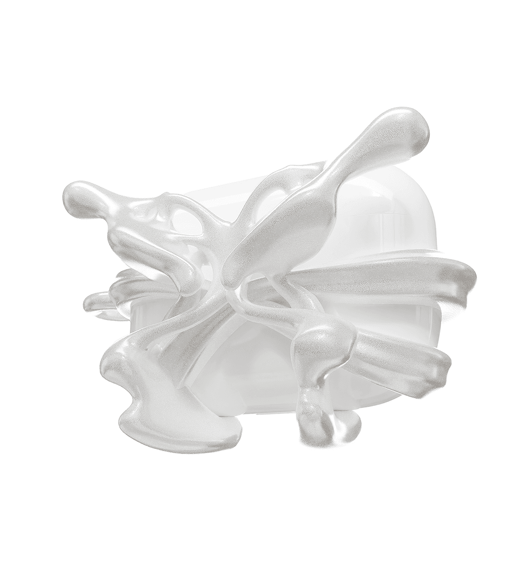 Airpods Bon White Satin