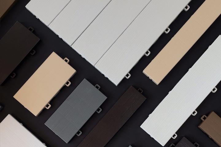 마감재로 더 깔끔해진 베이직 조립식 베란다 데크타일 40p