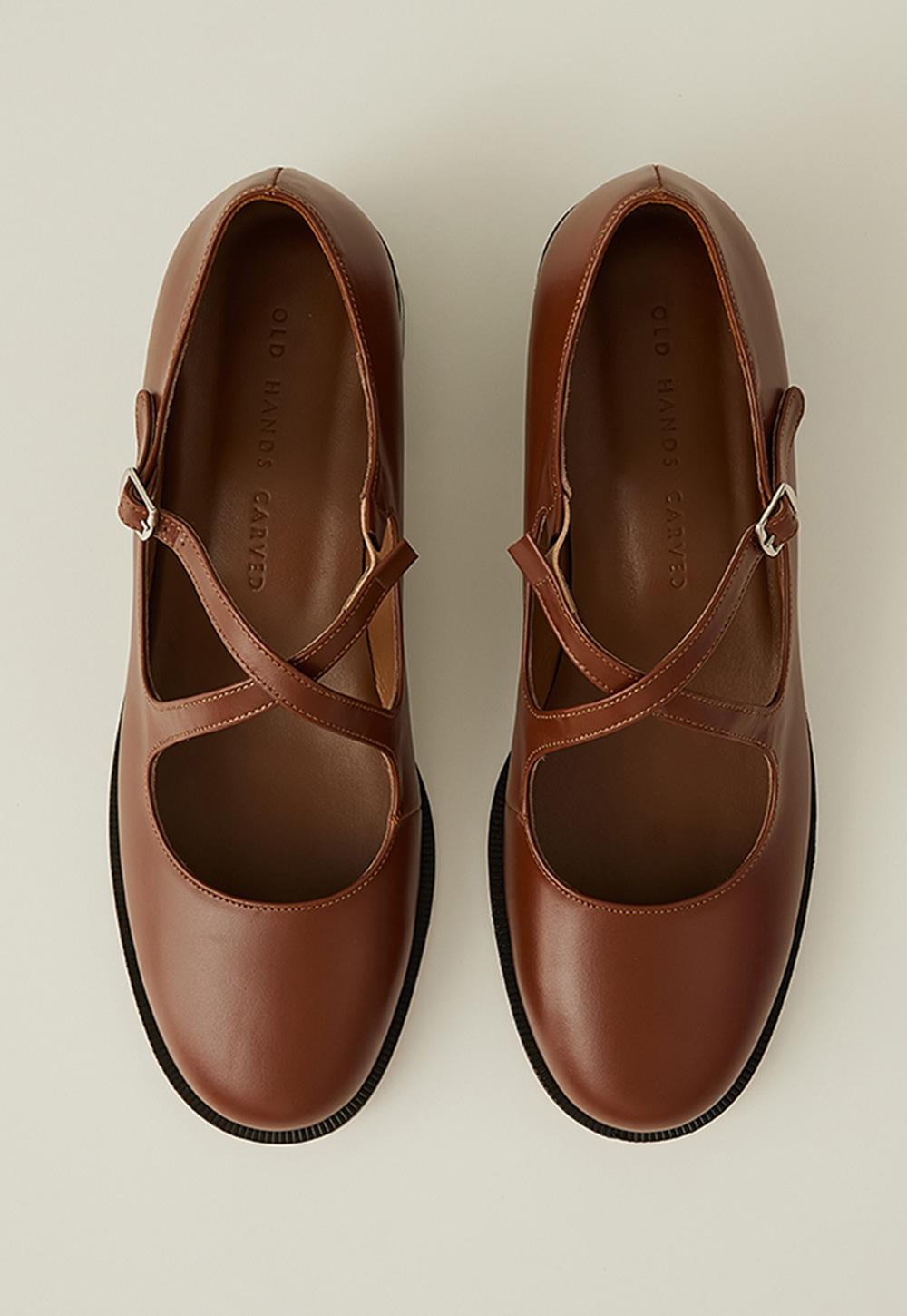 Sadie MaryJane Flat - Brown
