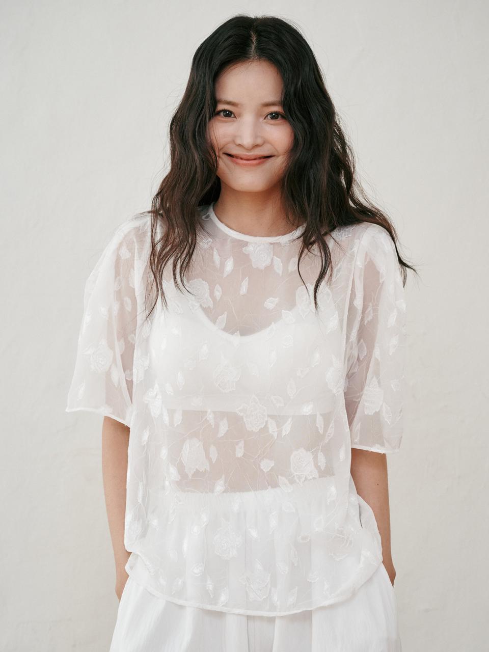 See through blouse (Ivory)