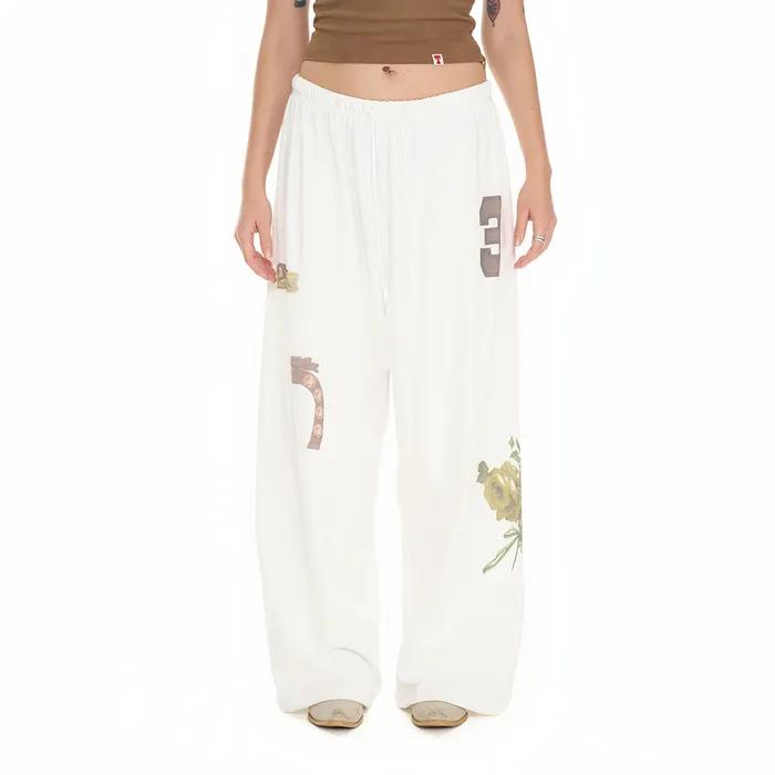 WESTERN WAFFLE PANTS (WHITE)