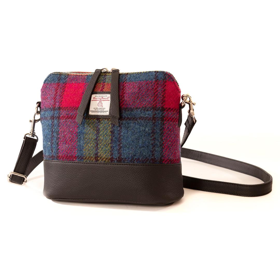Maccessori Square Shoulder Bag with Harris Tweed