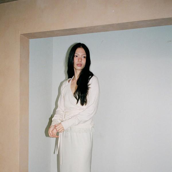 Cotton Halter Top (Ivory / Melange Gray / Green / Navy / Dark Gray)