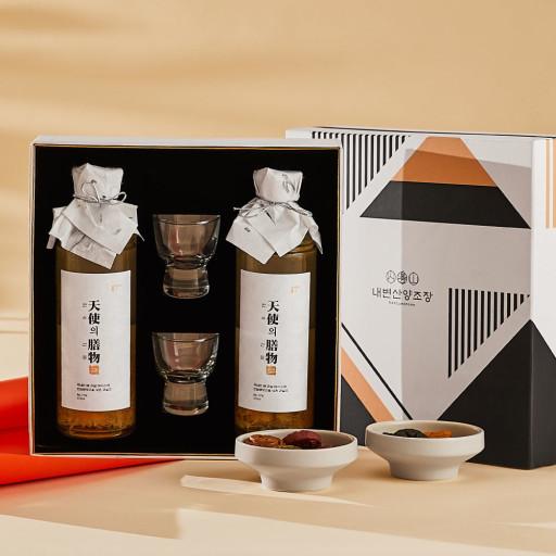 천사의 선물 술잔2개 선물세트 alc.17%