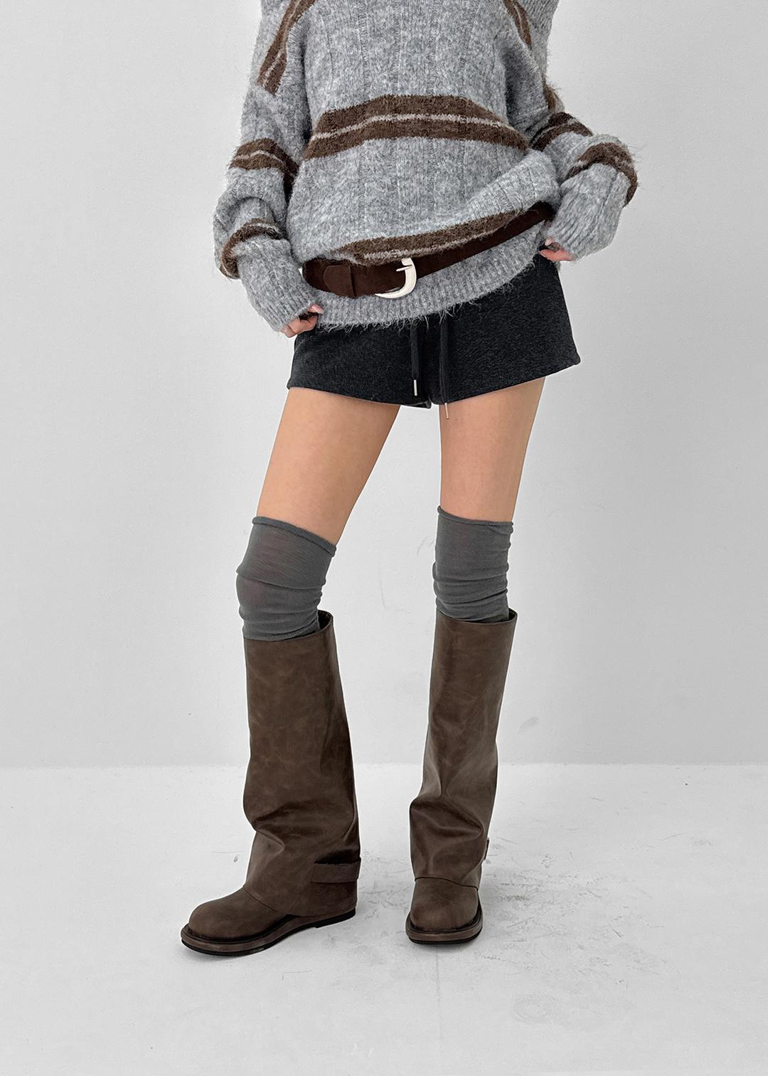 블랙업 [MADE] 제이티 밍크 로우 밴딩 숏팬츠