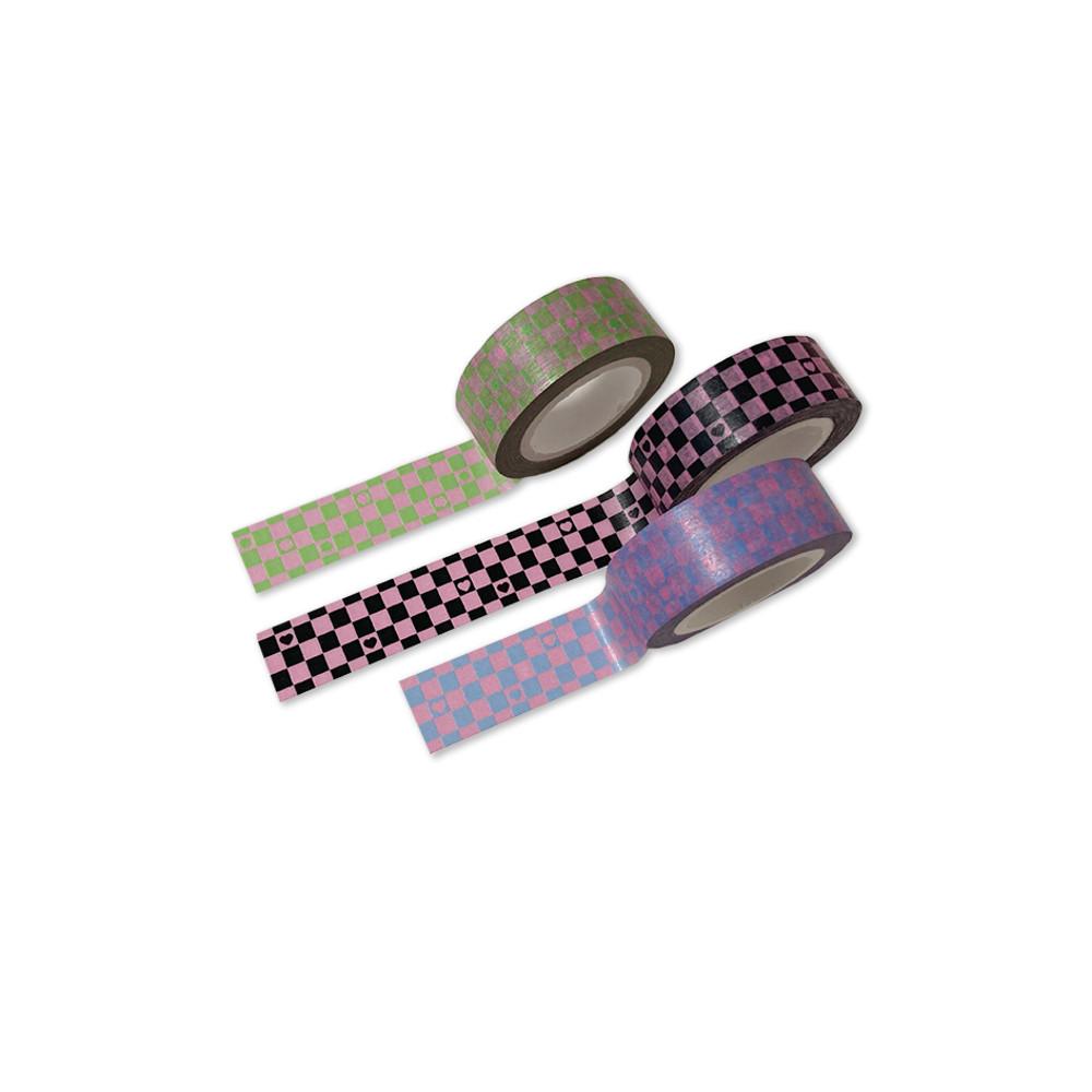[네버더레스] checkerboard tape