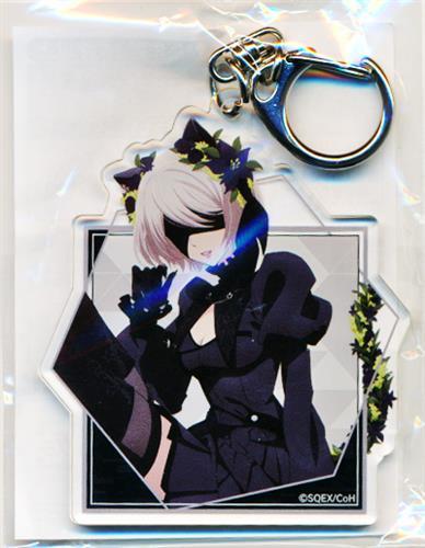 NieR:Automata aji wo [K]utta?ウンメイノルーレット B賞 アクリルキーホルダー 2B(ヨルハ二号B型) D 【NieR:Automata Ver1.1a in NAMJATOWN-クロトシロ-】