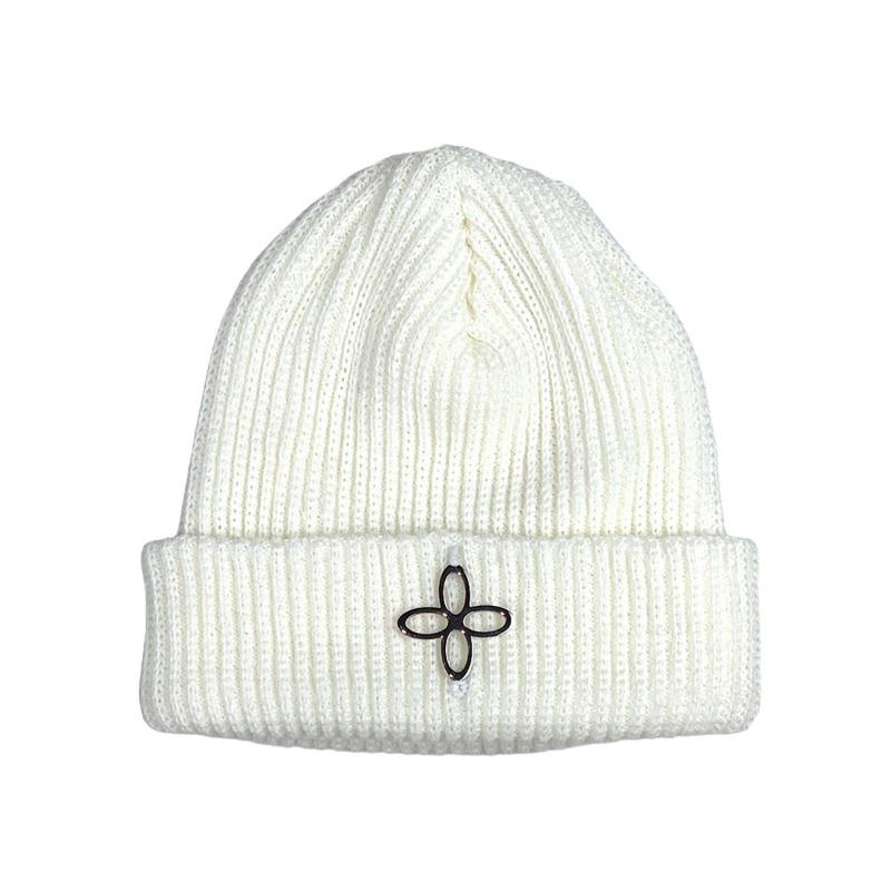 [SURGERY : 써저리] Surgery Clover Logo Beanie White
