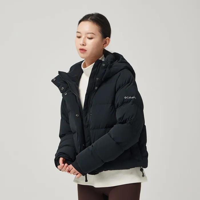 [본사직영]컬럼비아 [공식몰 단독] 여성 어메이즈 퍼프 후디드 다운 자켓 (블랙)