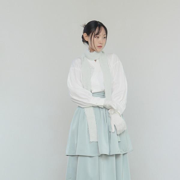 도자 크림 허리치마 (긴기장)