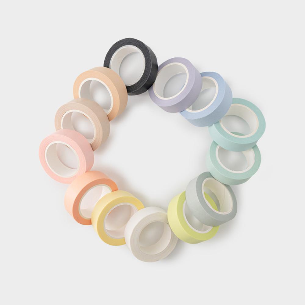 마스킹 테이프 파스텔 다이어리 꾸미기 마킹 테이프 종이 스티커 디자인 데코