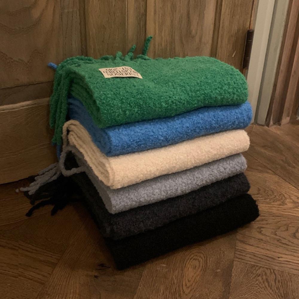 언더슨 울 부클 머플러 6col 울100 UNDERSON 여자 겨울 목도리