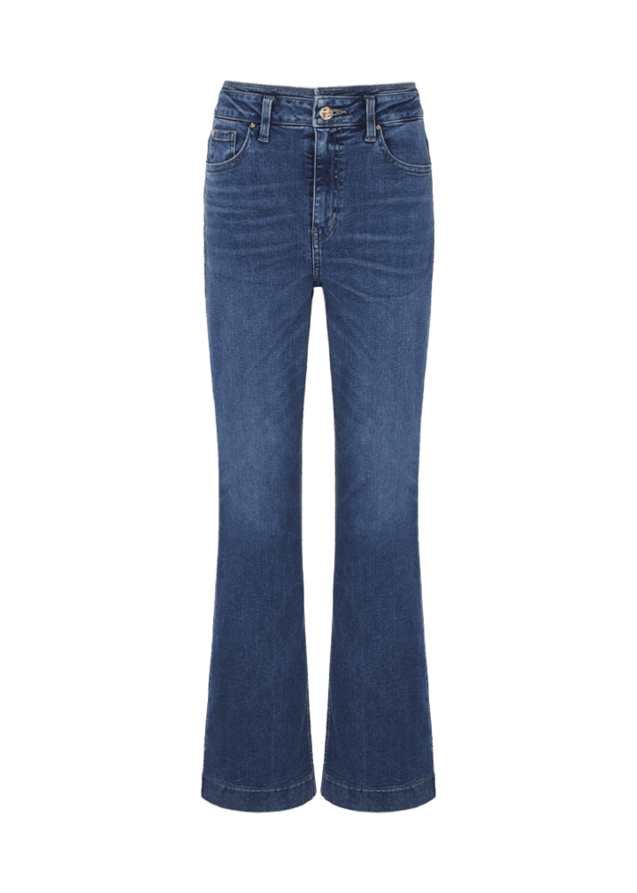 여성 오비포인트 플레어 부츠컷_MEDIUM BLUE | 게스코리아