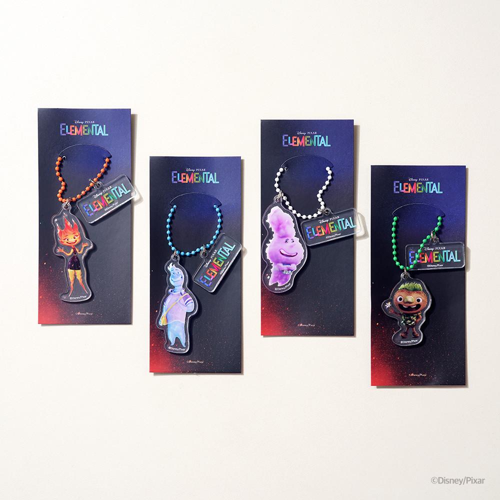 [메가굿즈샵]엘리멘탈 아크릴 키링 4종세트