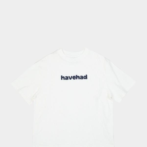 Chain Stitch Logo Graphic Tee (White)