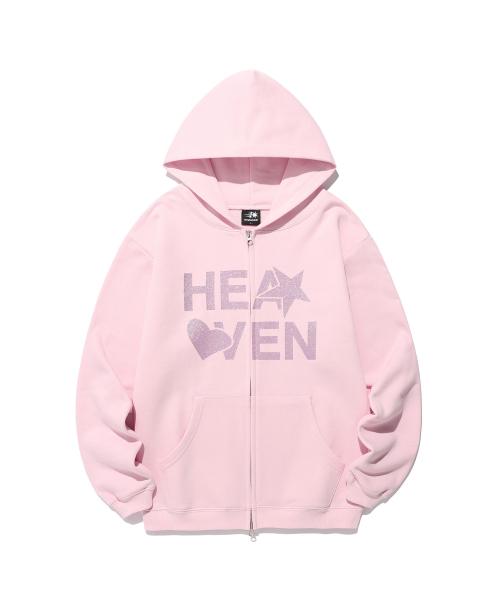 HEAVEN HOODIE ZIP UP_PINK(NG2FSUM481A)